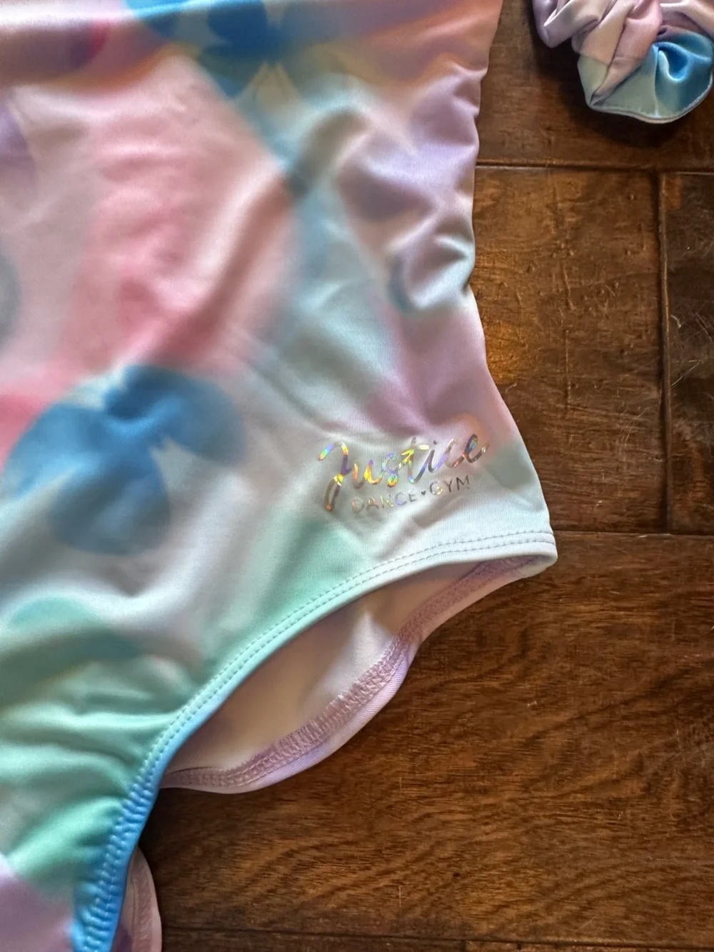 Justice Kids Pastel Tie-Dye One-Piece Swimsuit in Pink, Blue & Mint
